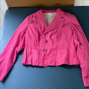 Pink jacket semi cropped large